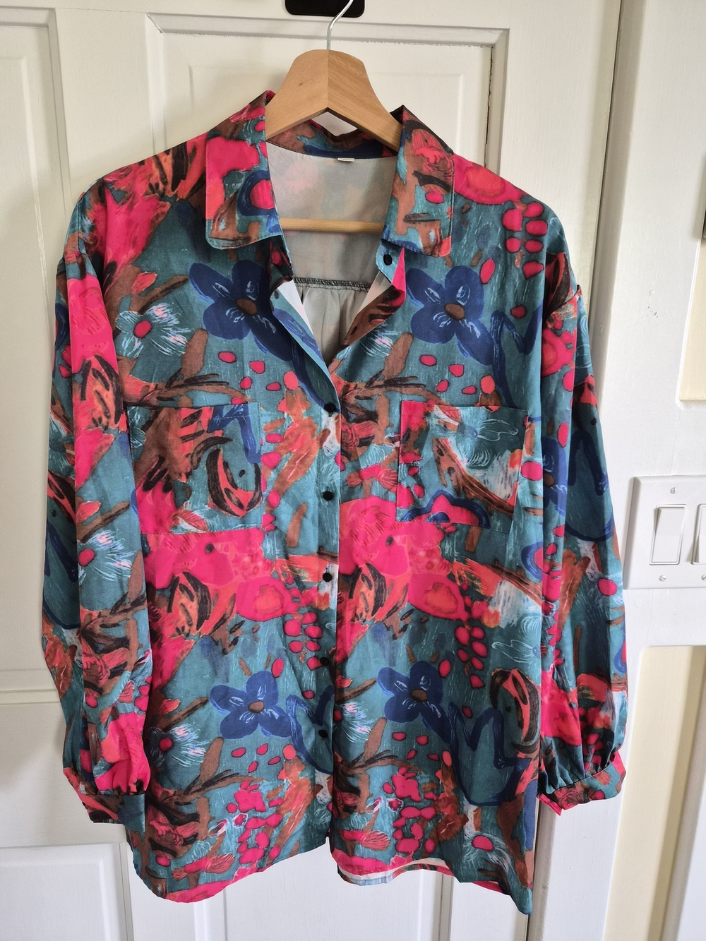 Women's Floral Button-Up Shirt